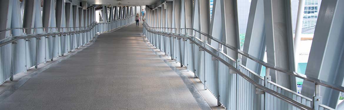 Building Janitorial Services pedestrian bridge