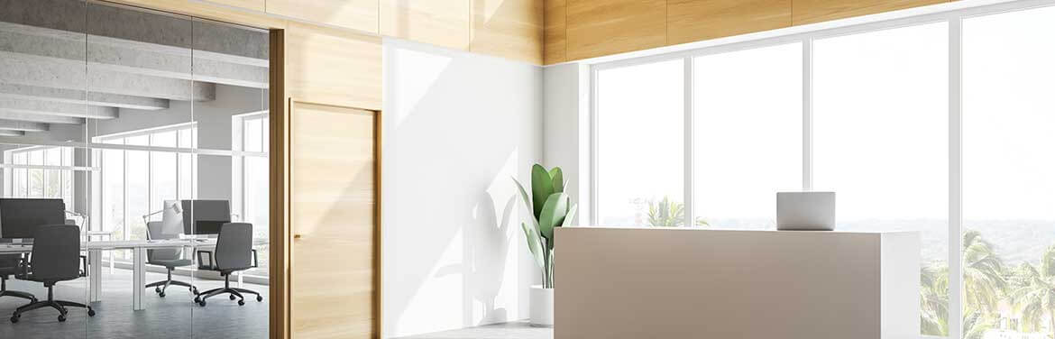 clean modern office