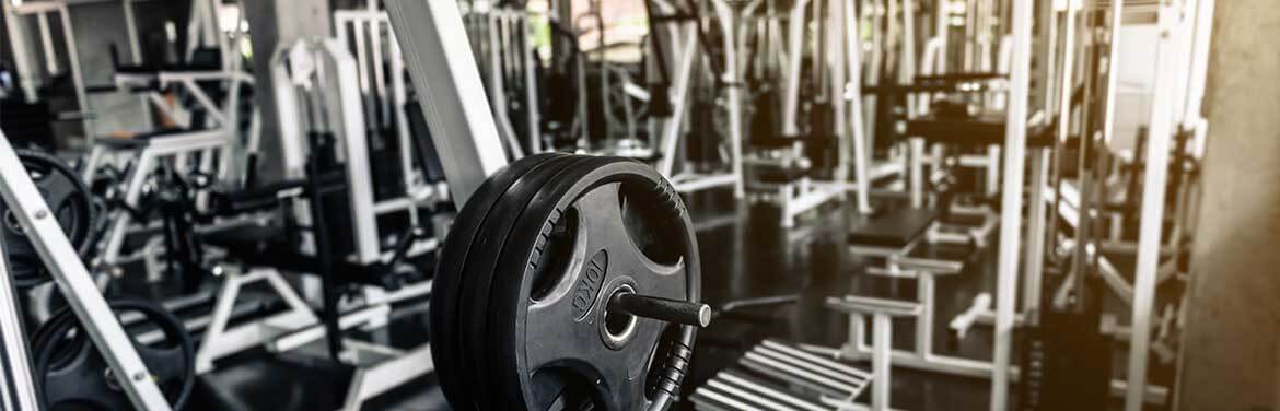 weight room at health club