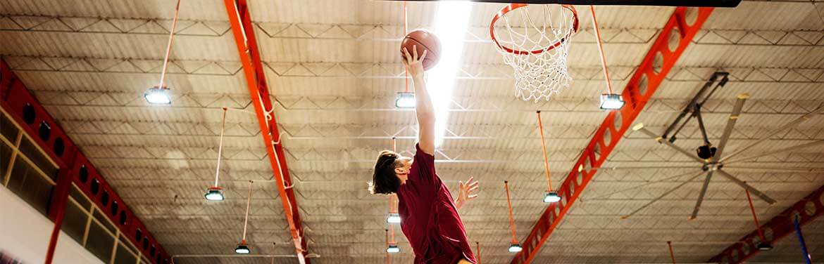 indoor basketball court