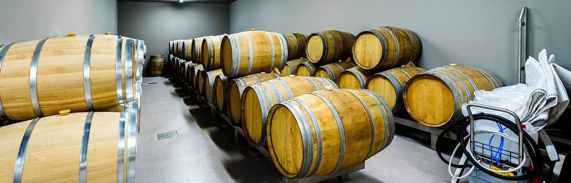 wine barrels